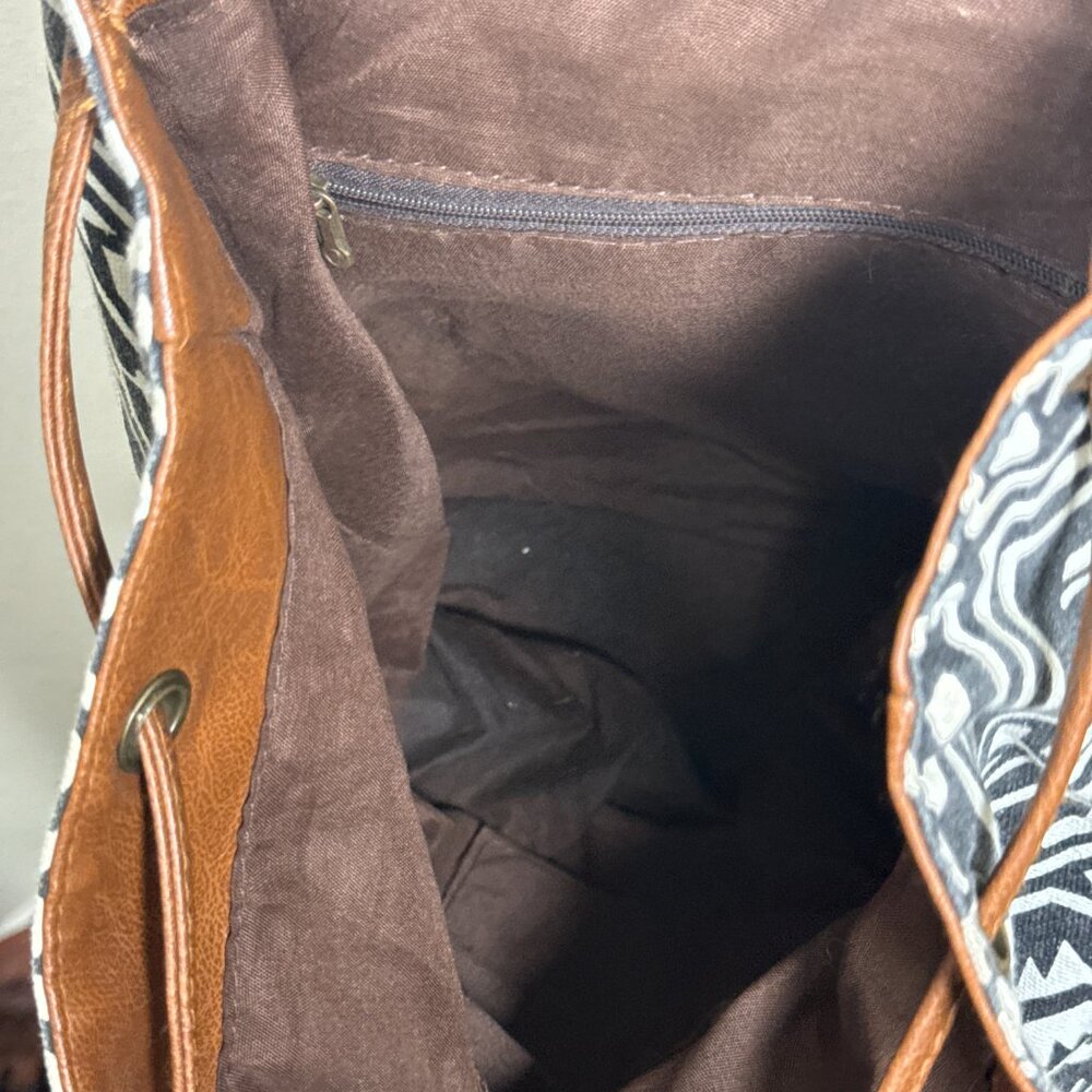 Tribal Print Ortega Backpack Outdoor Natural Southwest Aztec Style Adult Bag - Picture 7 of 7